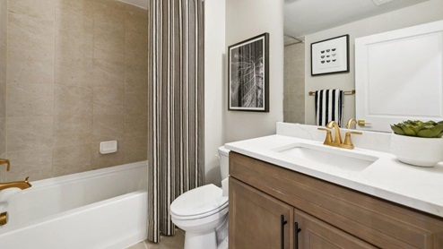 Hampton II Single Family Home White Contemporary Interior