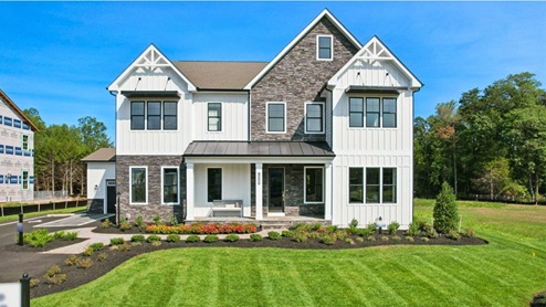 Hampton II Single Family Home White Contemporary Exterior