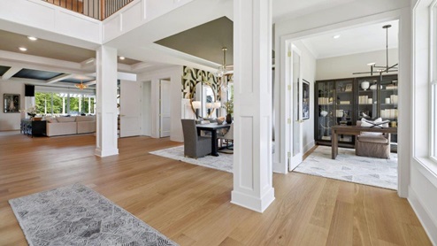 Hampton II Single Family Home White Contemporary Interior