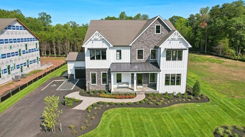 Hampton II Single Family Home White Contemporary Exterior