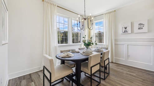 columbus townhome second floor kitchen open concept dining area