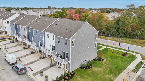 columbus townhome rear exterior