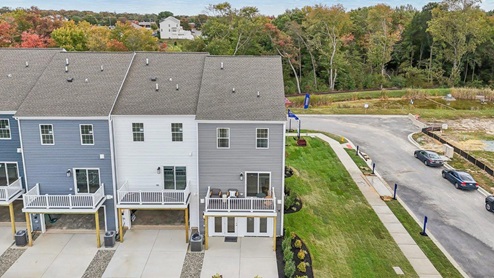 columbus townhome rear exterior