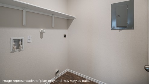 DR Horton San Antonio Laurel Vistas the carswell floor plan 1180 square feet utility room with built in shelving