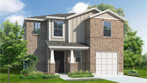 one story home with classic front exterior and one car garage