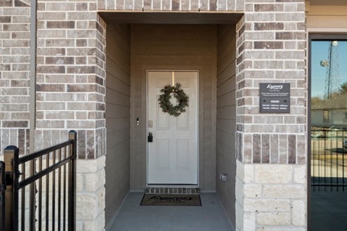 Rockbridge Model Home front door entrance.