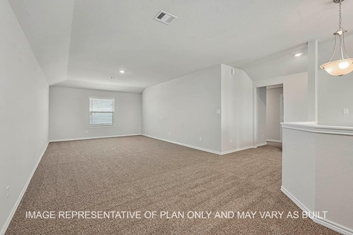 Sonoma secondary bedroom with window and carpet flooring.