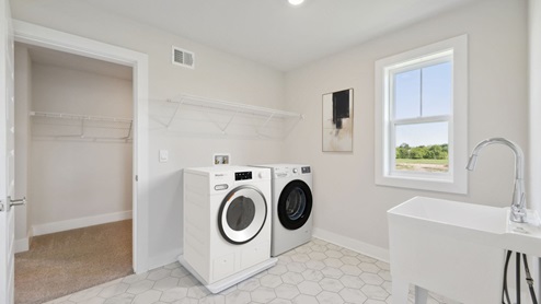 Conveniently located upstairs Laundry room