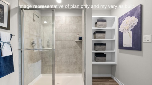 Primary bath with walk in shower