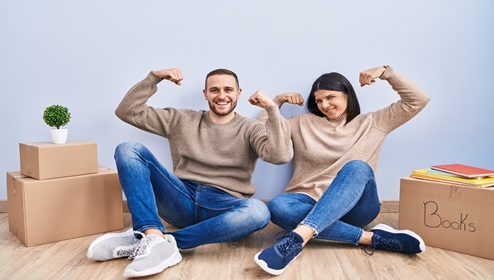 couple moving into new home