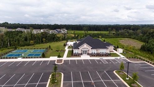 Chestnut at Laurelbrook community pool and clubhouse in Charlotte, North Carolina