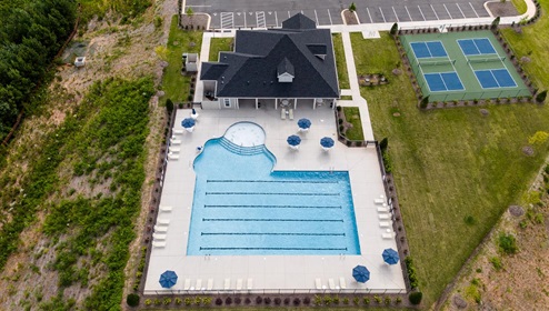 Chestnut at Laurelbrook Aerial Amenities
