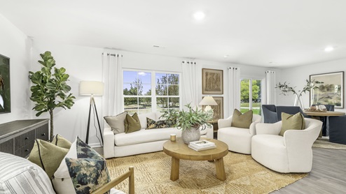 *Photos are of model home