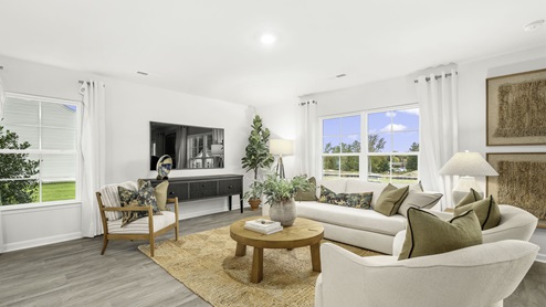 *Photos are of model home