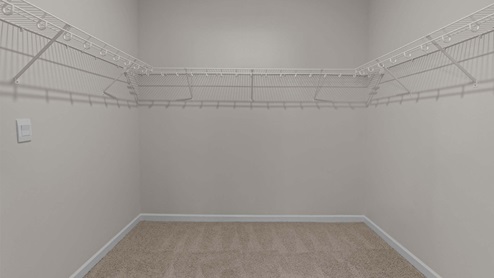 Primary large walk in closet
