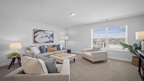 Upstairs living area