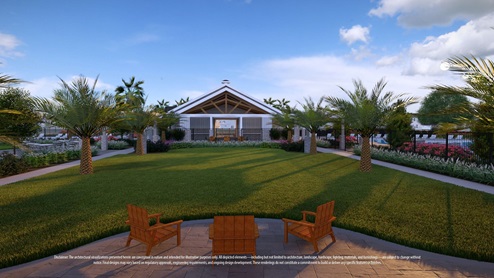 rendering of sitting area