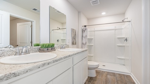 Perry bath one with two sinks