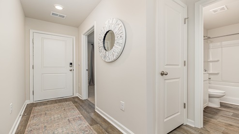 Devon foyer with rug