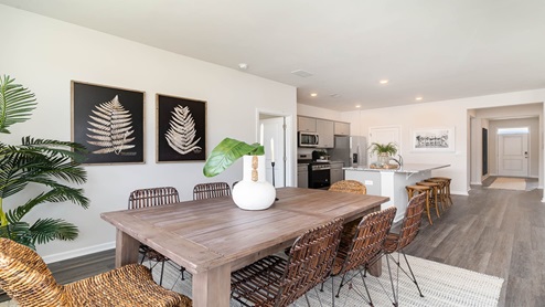 dining area with large table