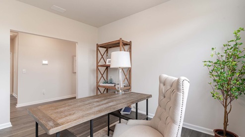 desk with office chair