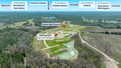 Situated in the heart of South Brunswick County, this rapidly expanding area lies just south of Wilmington, drawing people who appreciate a rural small-town vibe.