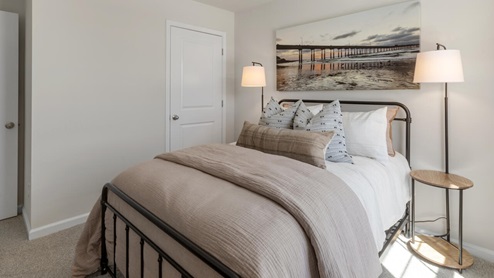 Upstairs you will find four bedrooms and 2 full baths. In every bedroom you’ll have carpeted floors and a closet in each room. Whether these rooms become bedrooms, office spaces, or other bonus rooms, there is sure to be comfort.