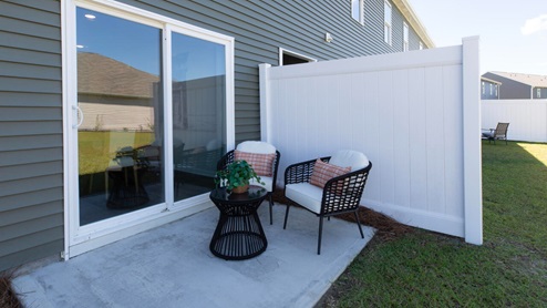 Enjoy the patio perfect for entertaining and enjoying the Carolina nights.