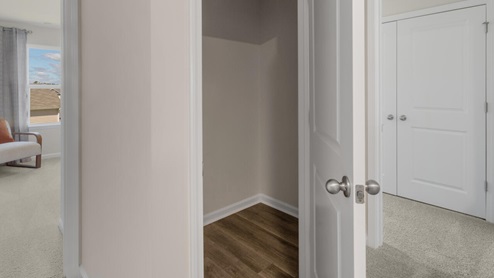 Your new Mitchell features an open concept first floor anchored by a spacious kitchen with a peninsula bar that overlooks your family and dining room. Your bedrooms are on the second floor with a large primary suite and bath with double vanities and walk in shower.