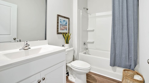 There are three additional bedrooms and full bath. In every bedroom you’ll have carpeted floors and a closet in each room. Whether these rooms become bedrooms, office spaces, or other bonus rooms, there is sure to be comfort.