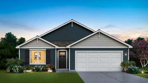 Park Ridge Harmony Ranch Model Rendering with Vinyl Siding