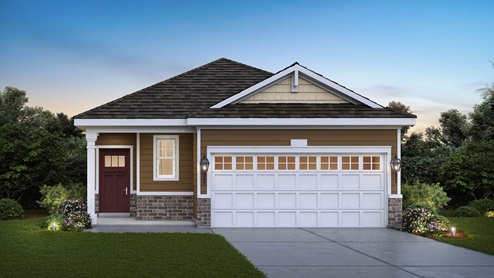 IL Algonquin Grand Reserve Ranch Single Family Blake Exterior Rendering