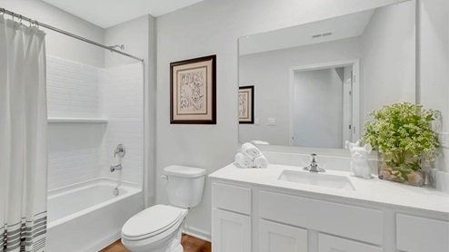 secondary bathroom full bathroom on upper level