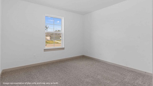 Secondary bedroom with one window