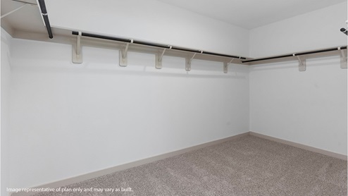Primary large walk in closet
