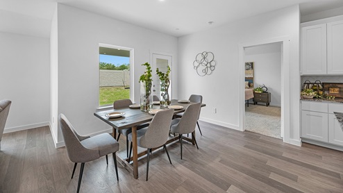 open concept dining room