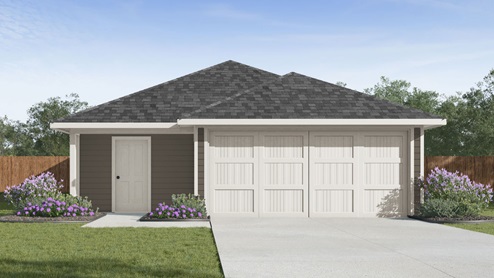 caprock floor plan is a one-story home with three bedrooms