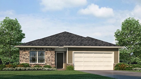 X422 Elevation C is a single story new home in Elizabethtown KY