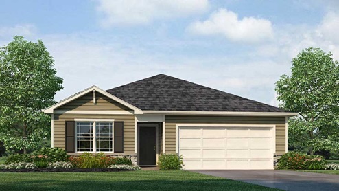 X432 A2 Elevation New Home Exterior at Cowley Farms in Elizabethtown Kentucky