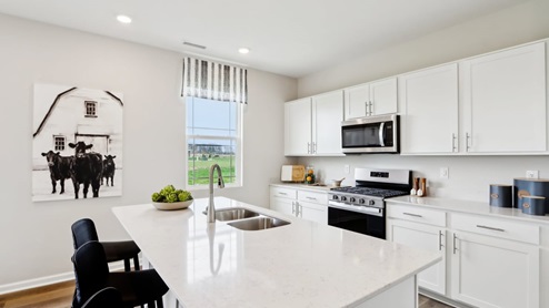 kitchen with natural light
