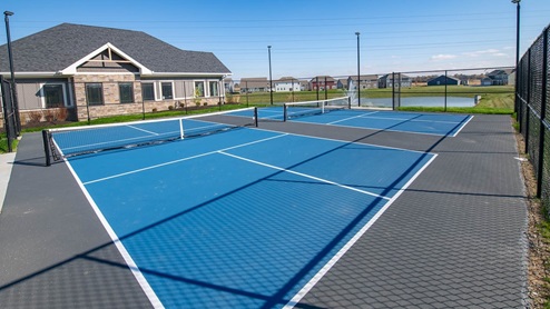 pickleball court in Edgewood Farms