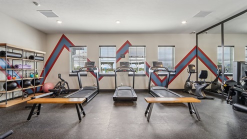 gym with equipment