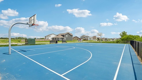 basketball court at Miles Farm