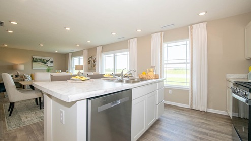 kitchen with island