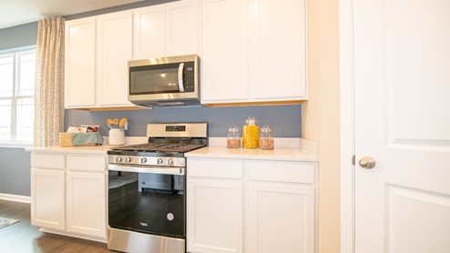 Stainless steel appliances are a great feature of the kitchen