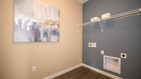 Main level laundry room spacious and convenient