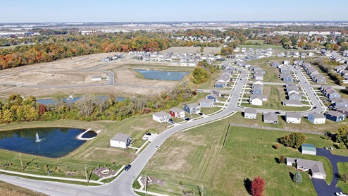 aerial view of cardinal grove