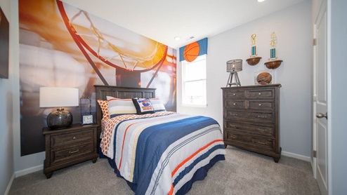 bedroom 4, sports theme