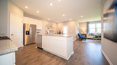 kitchen and great room