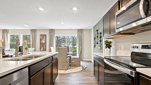 Parlor Bluffs Henley Model Kitchen with all stainless-steel appliances